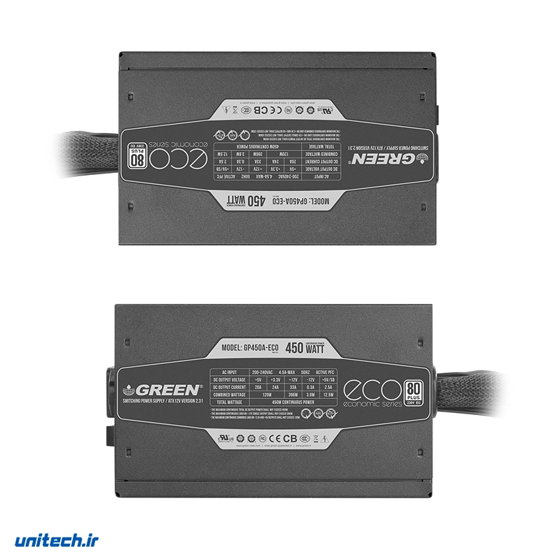 منبعتغذیهکامپیوترگرینمدلGP450AECORev3 (8)